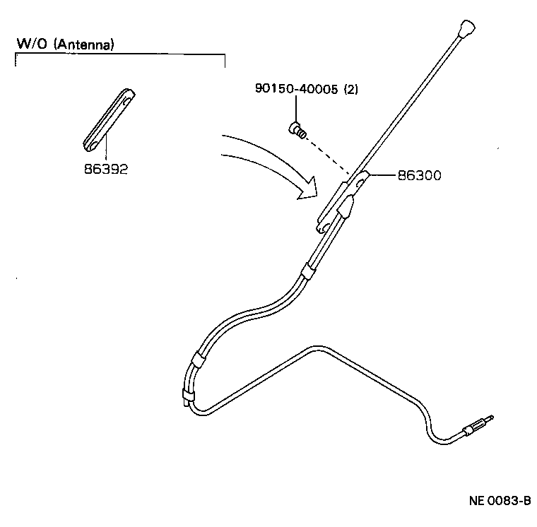 Exploded illustration NE0083B