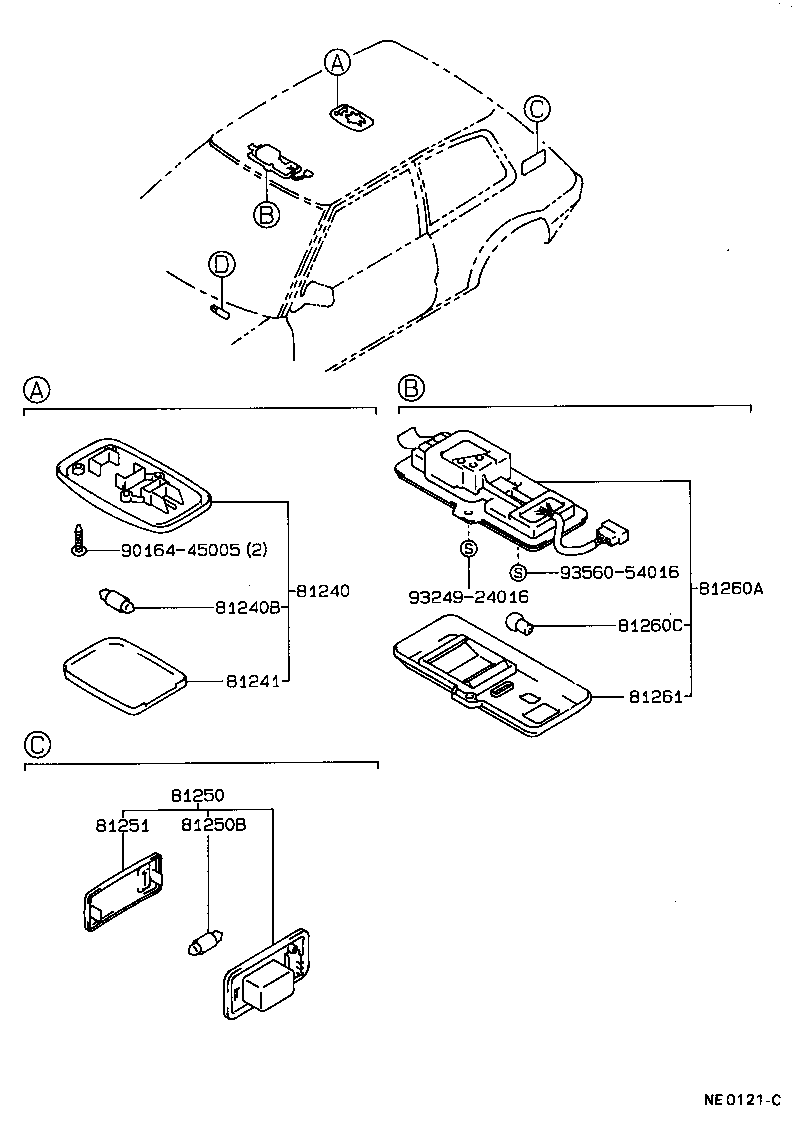 Exploded illustration NE0121C