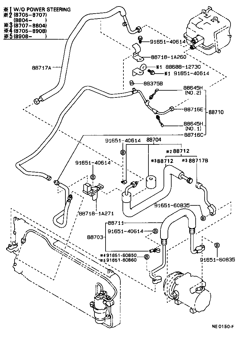 Exploded illustration NE0150F