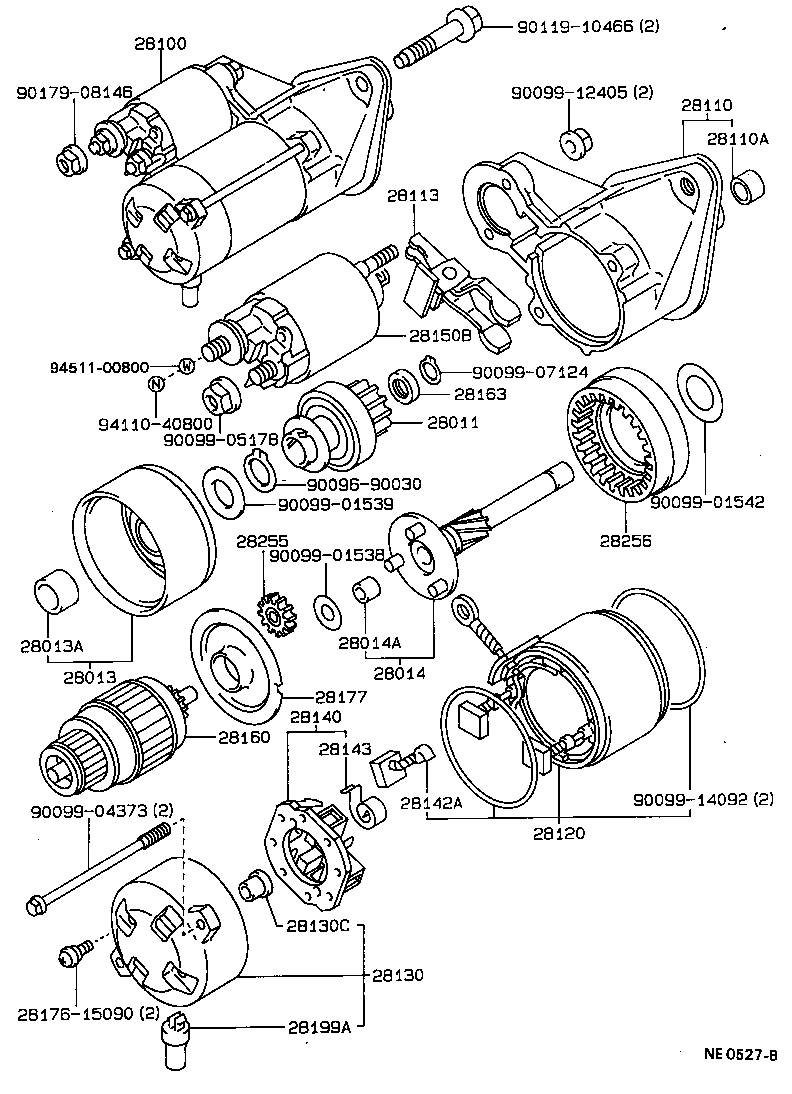 Exploded illustration NE0527B