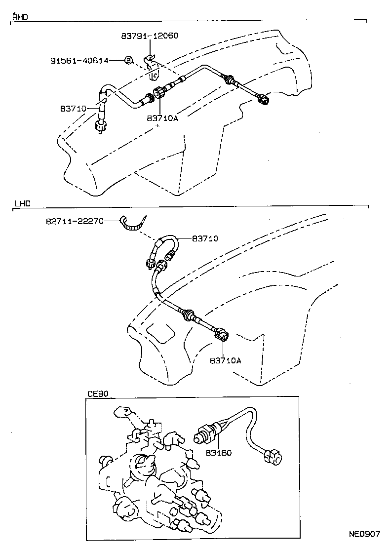 Exploded illustration NE0907