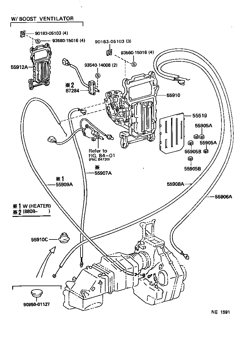 Exploded illustration NE1591