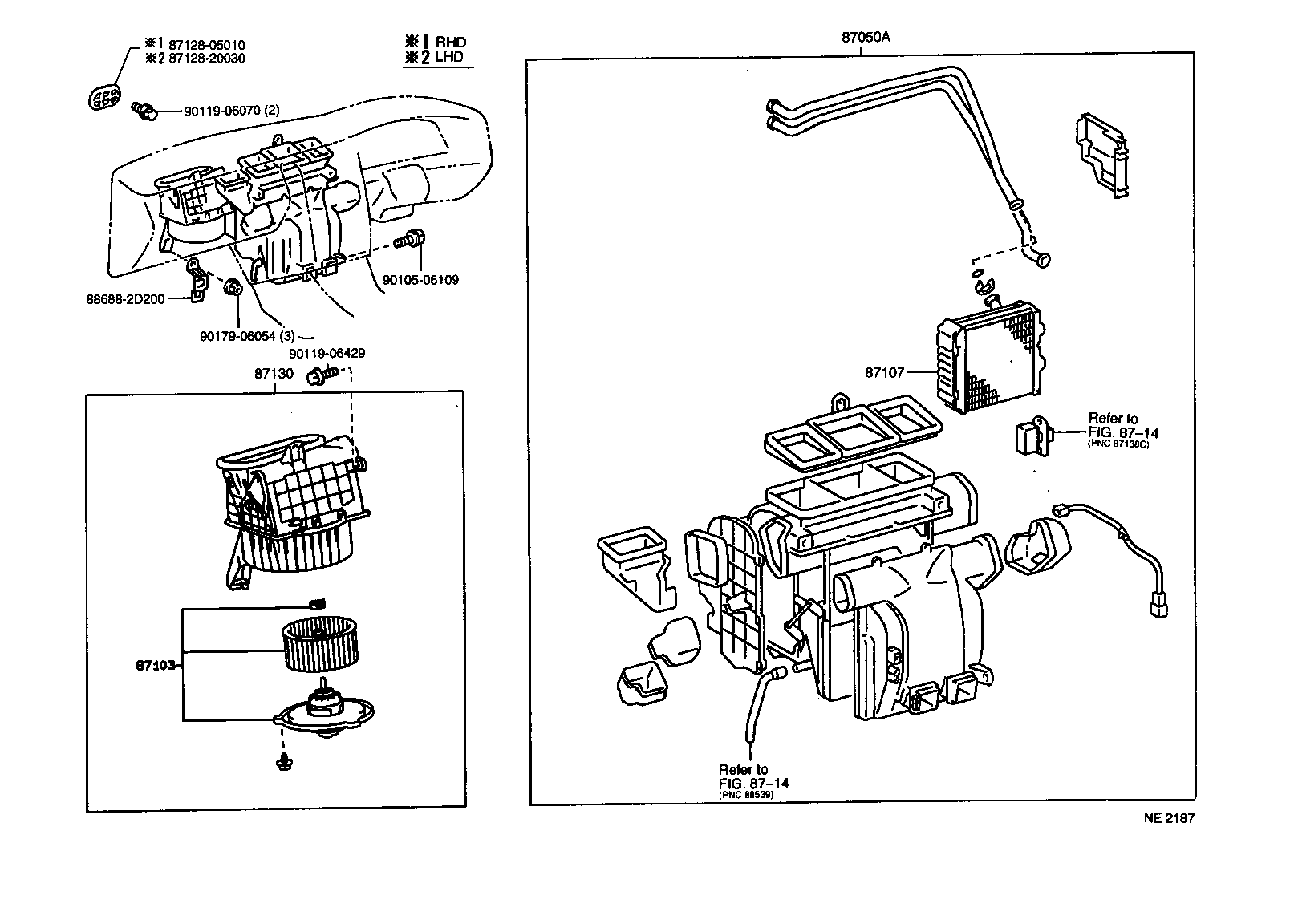 Exploded illustration NE2187