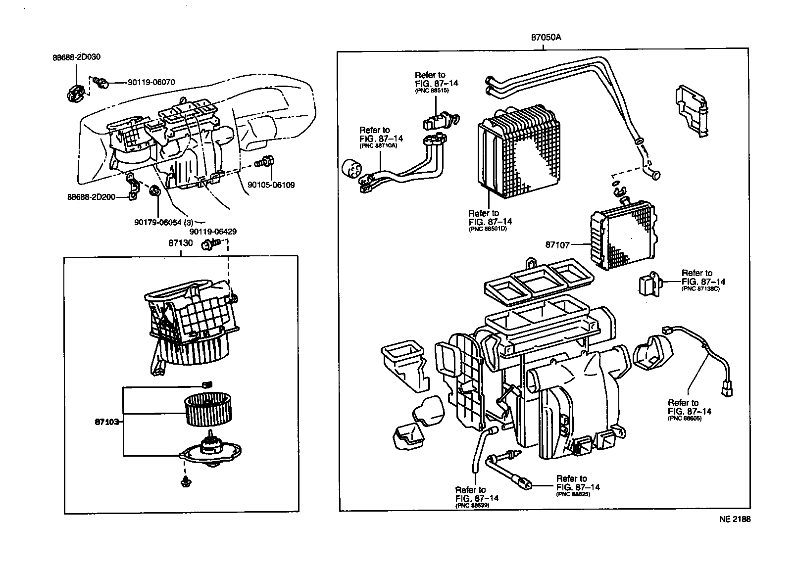 Exploded illustration NE2188