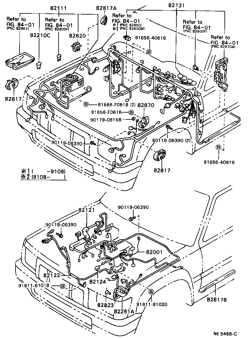 Exploded illustration NE5466C