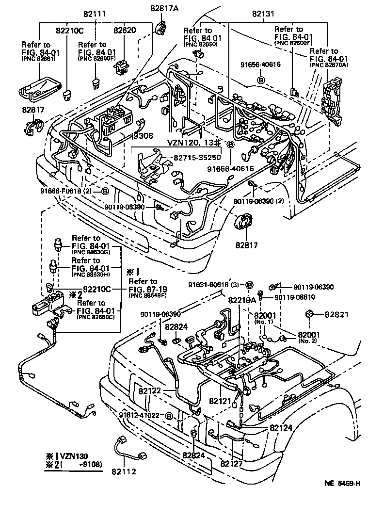Exploded illustration NE5469H