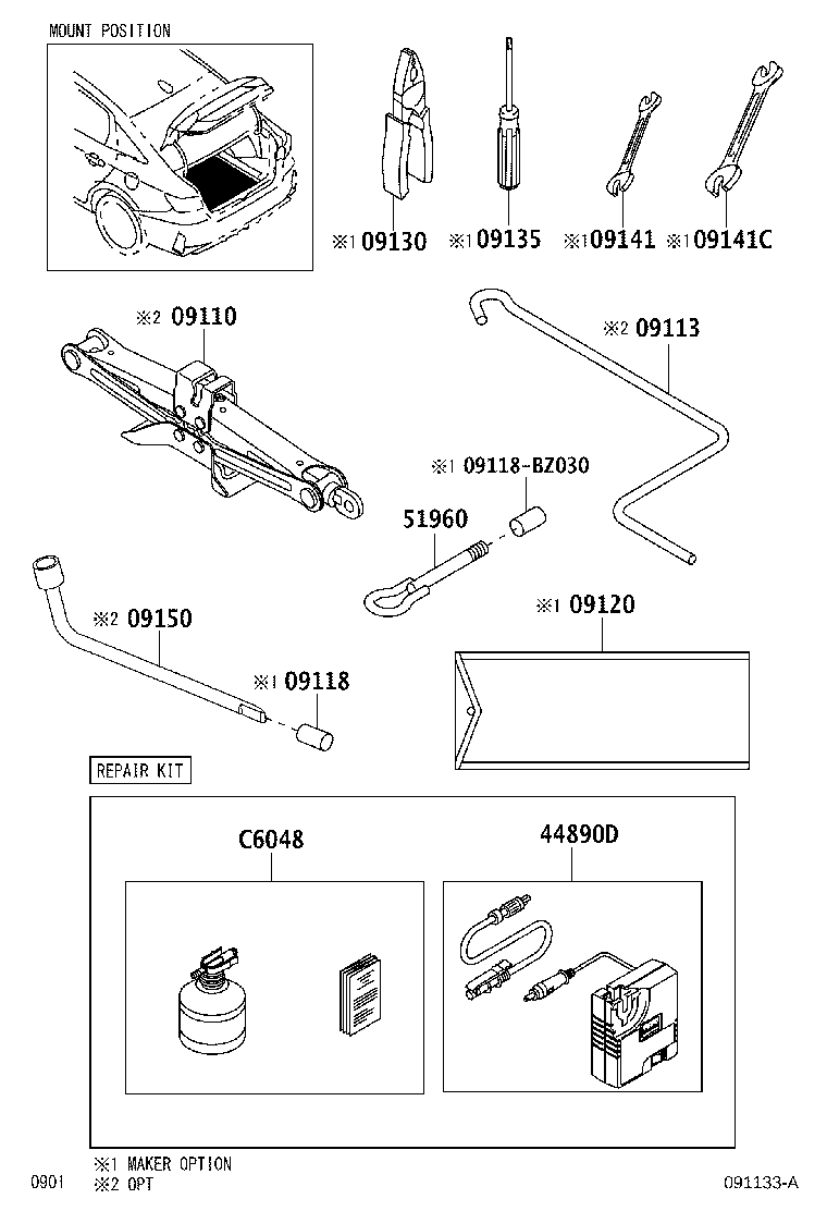 Exploded illustration 091133A