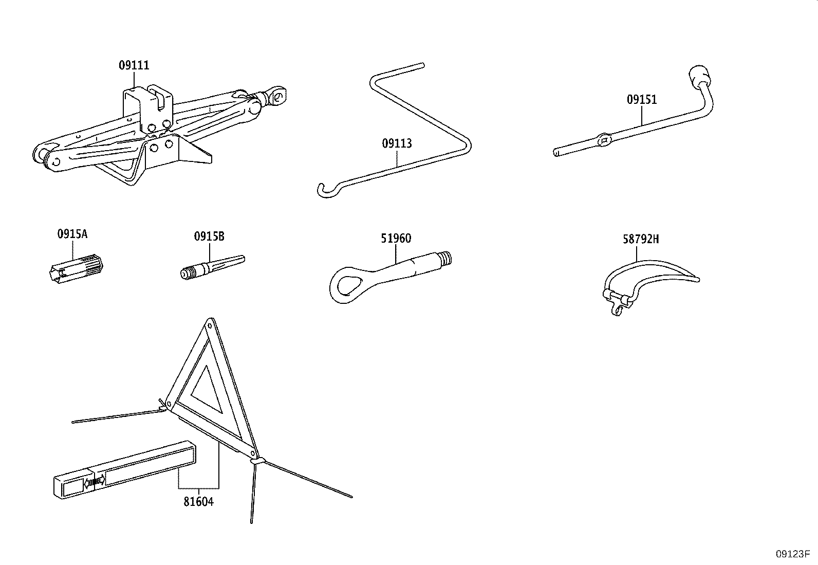 Exploded illustration 09123F