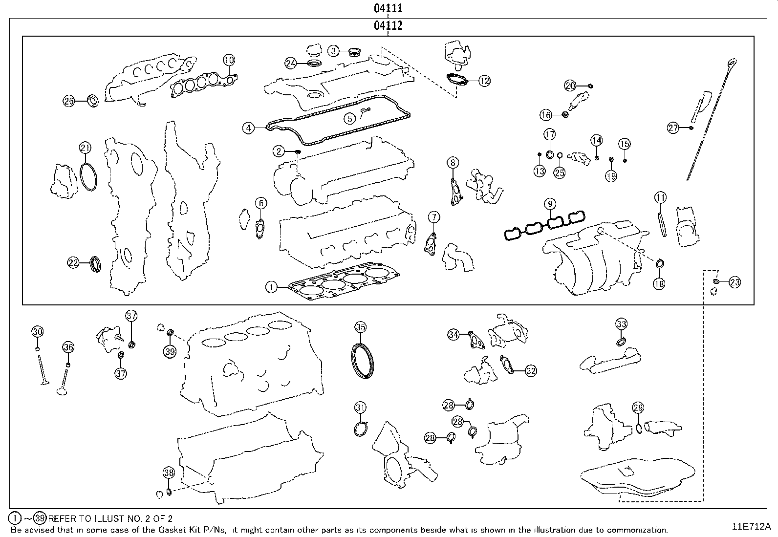 Exploded illustration 11E712A