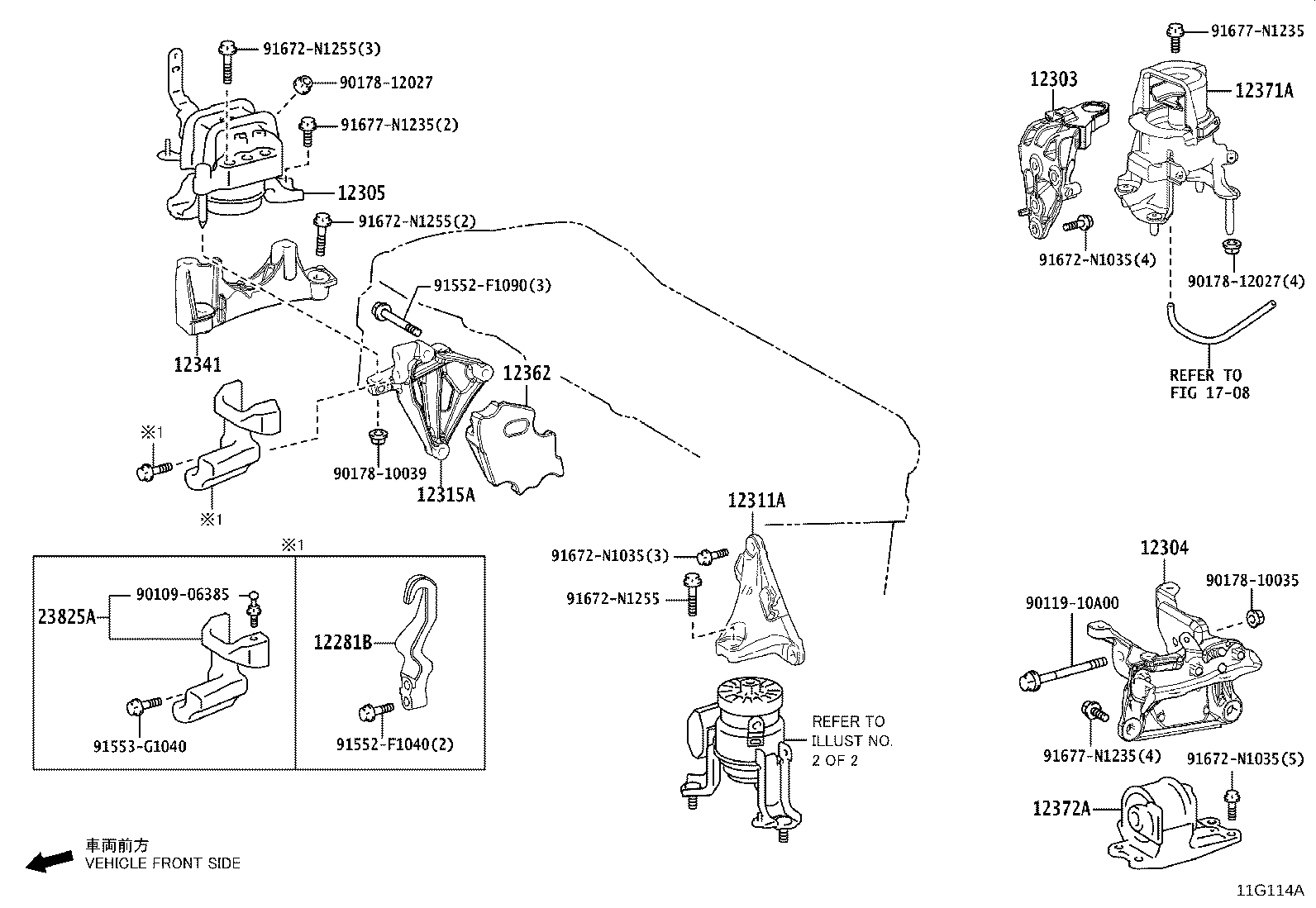 Exploded illustration 11G114B