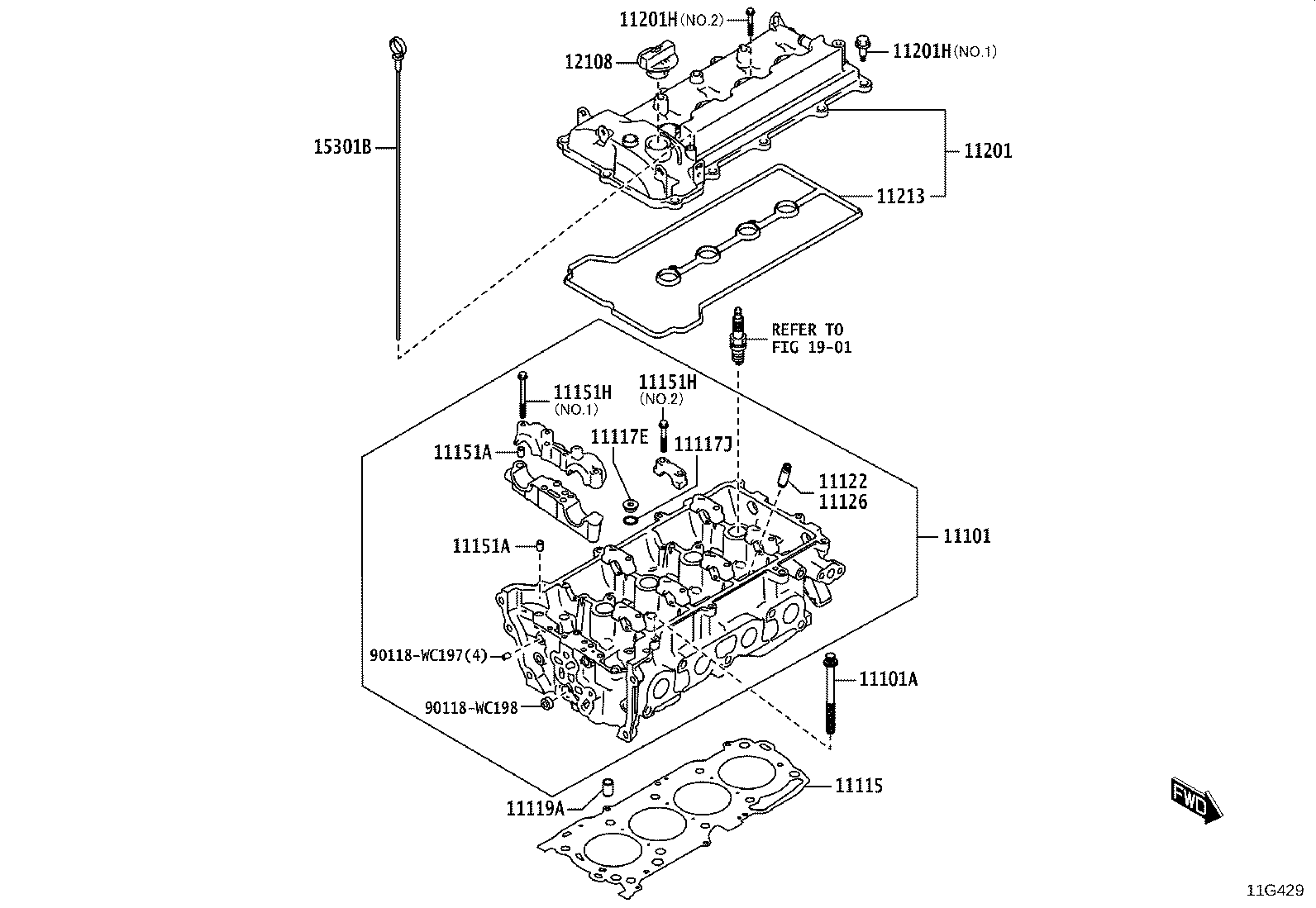 Exploded illustration 11G429