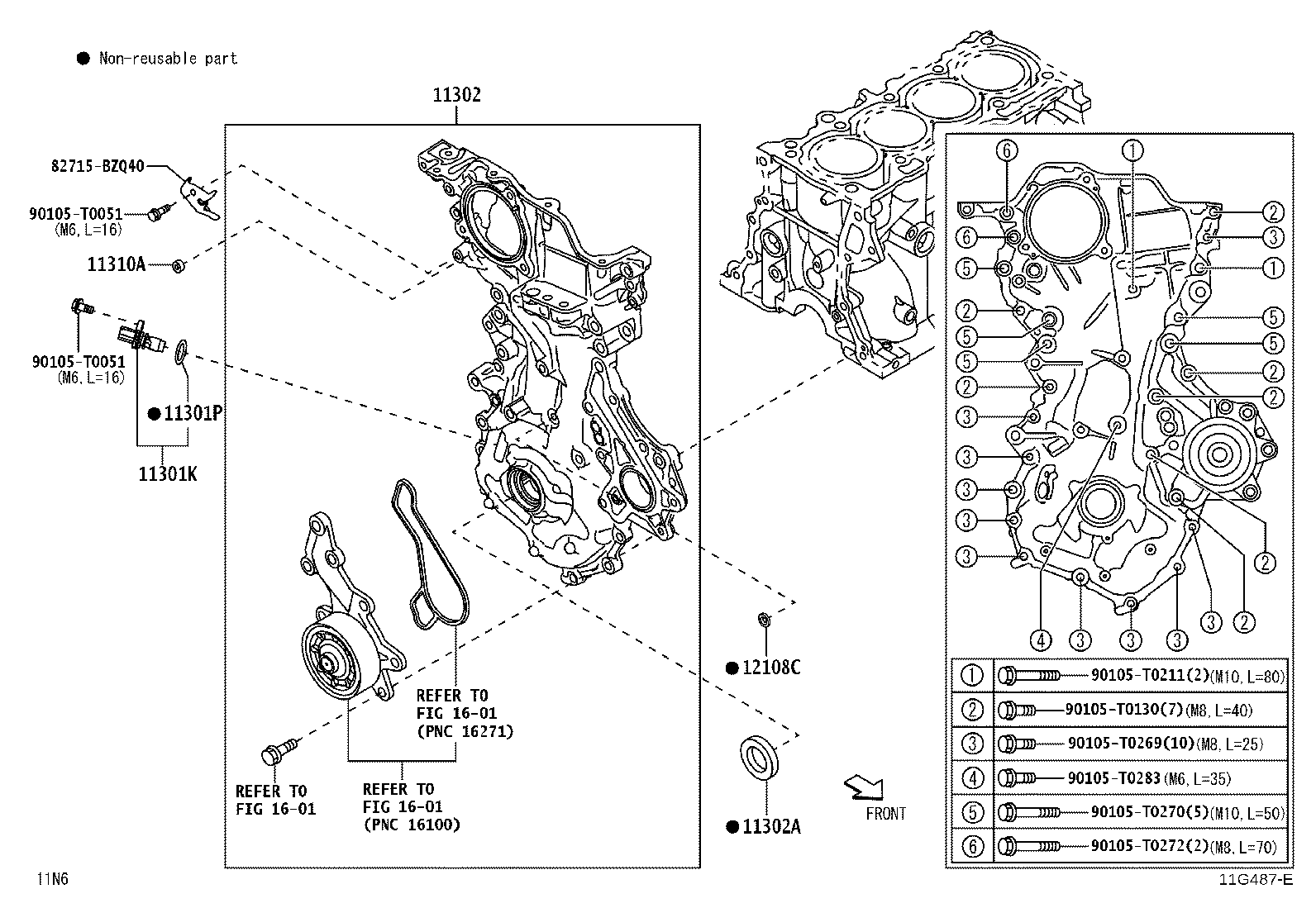 Exploded illustration 11G487E