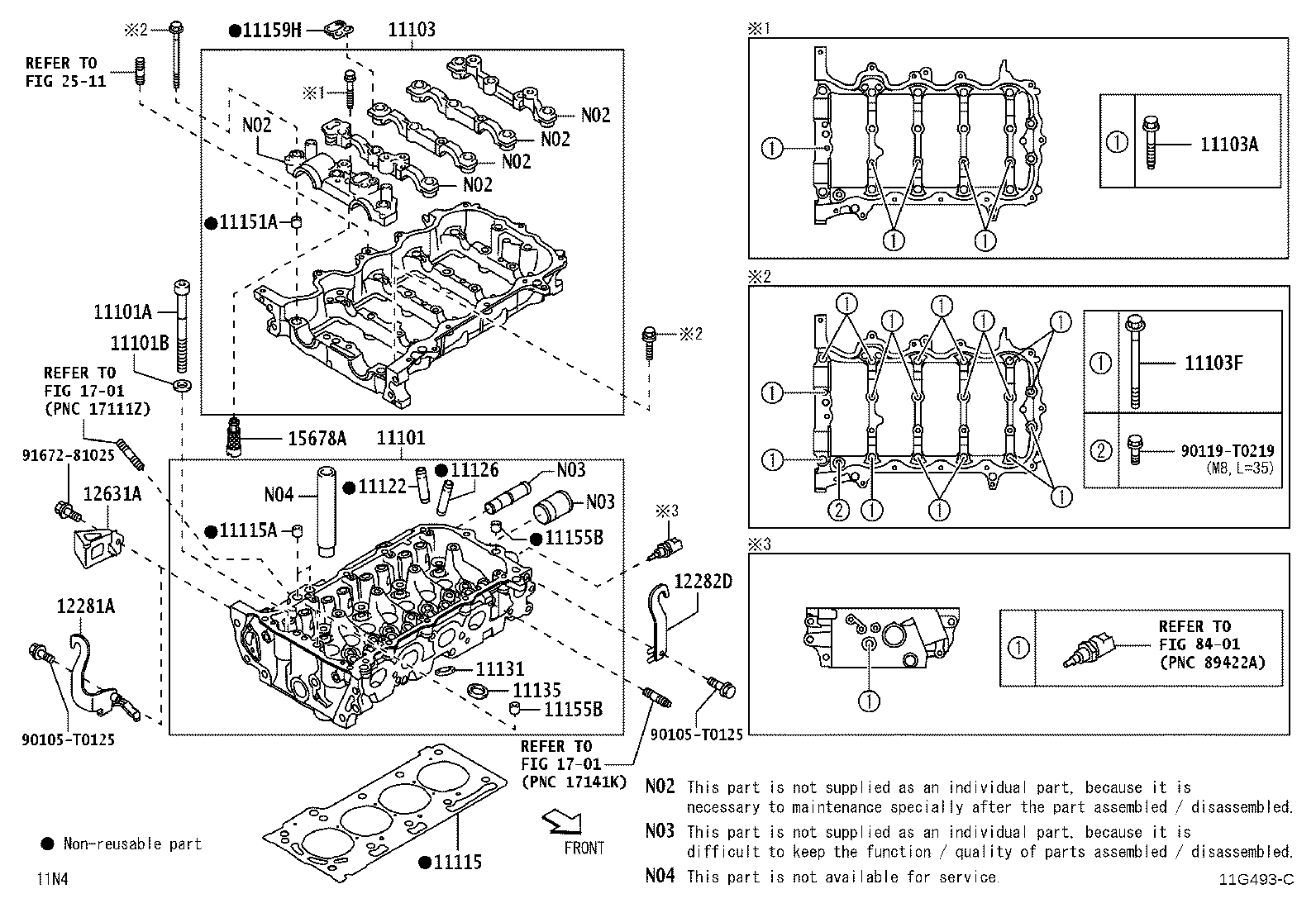 Exploded illustration 11G493C