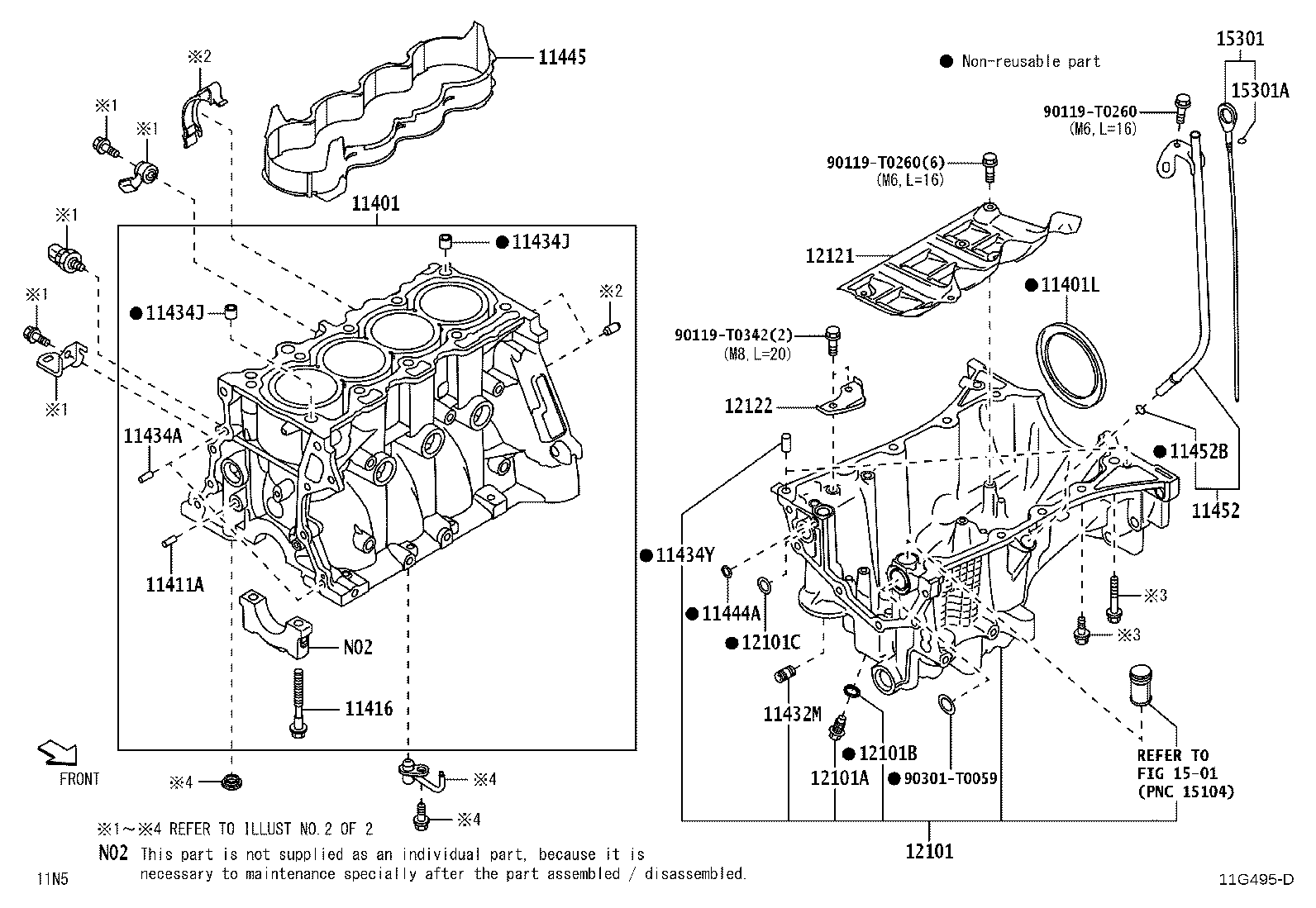 Exploded illustration 11G495D