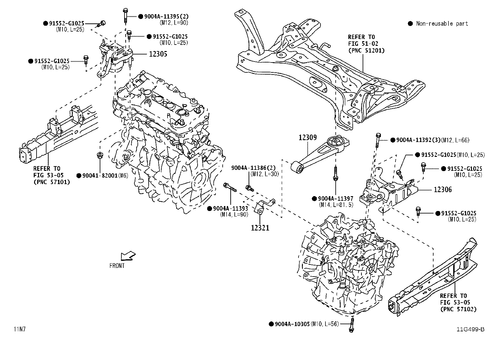 Exploded illustration 11G499B