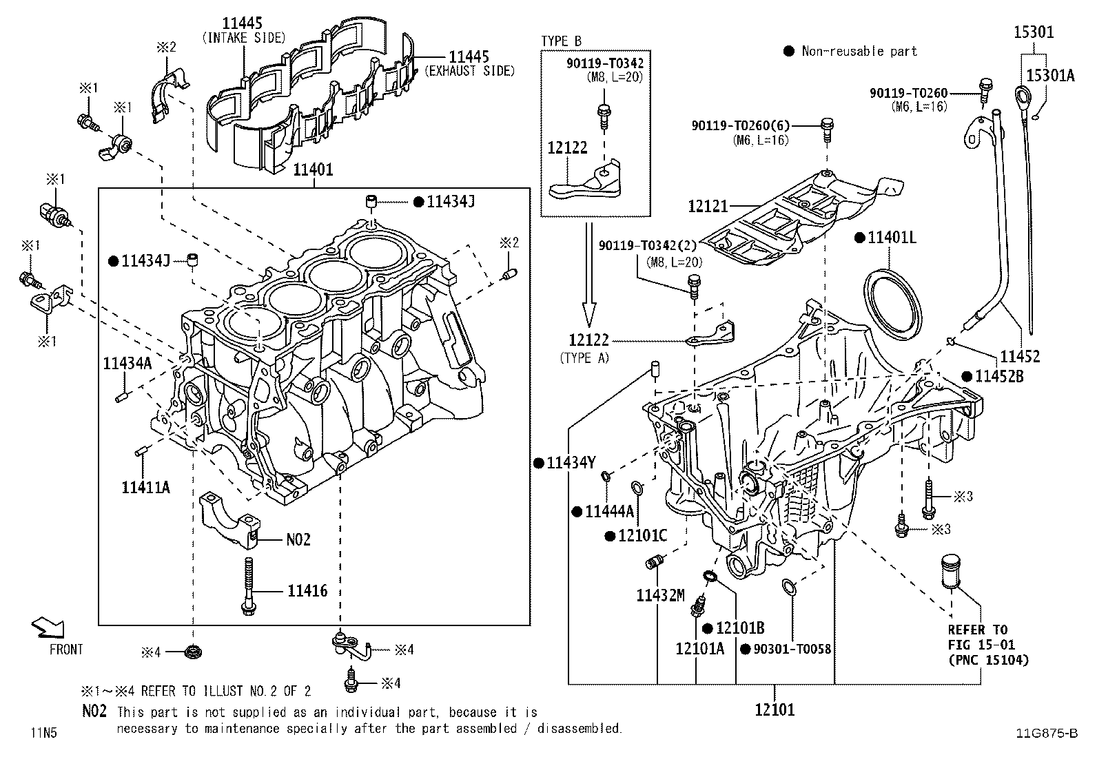 Exploded illustration 11G875B