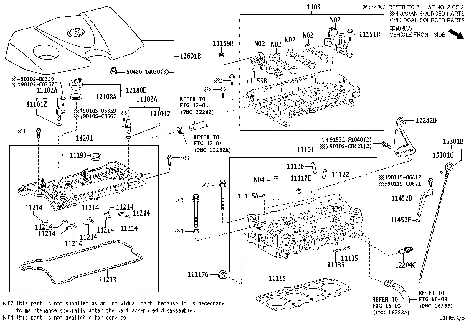 Exploded illustration 11H69QB