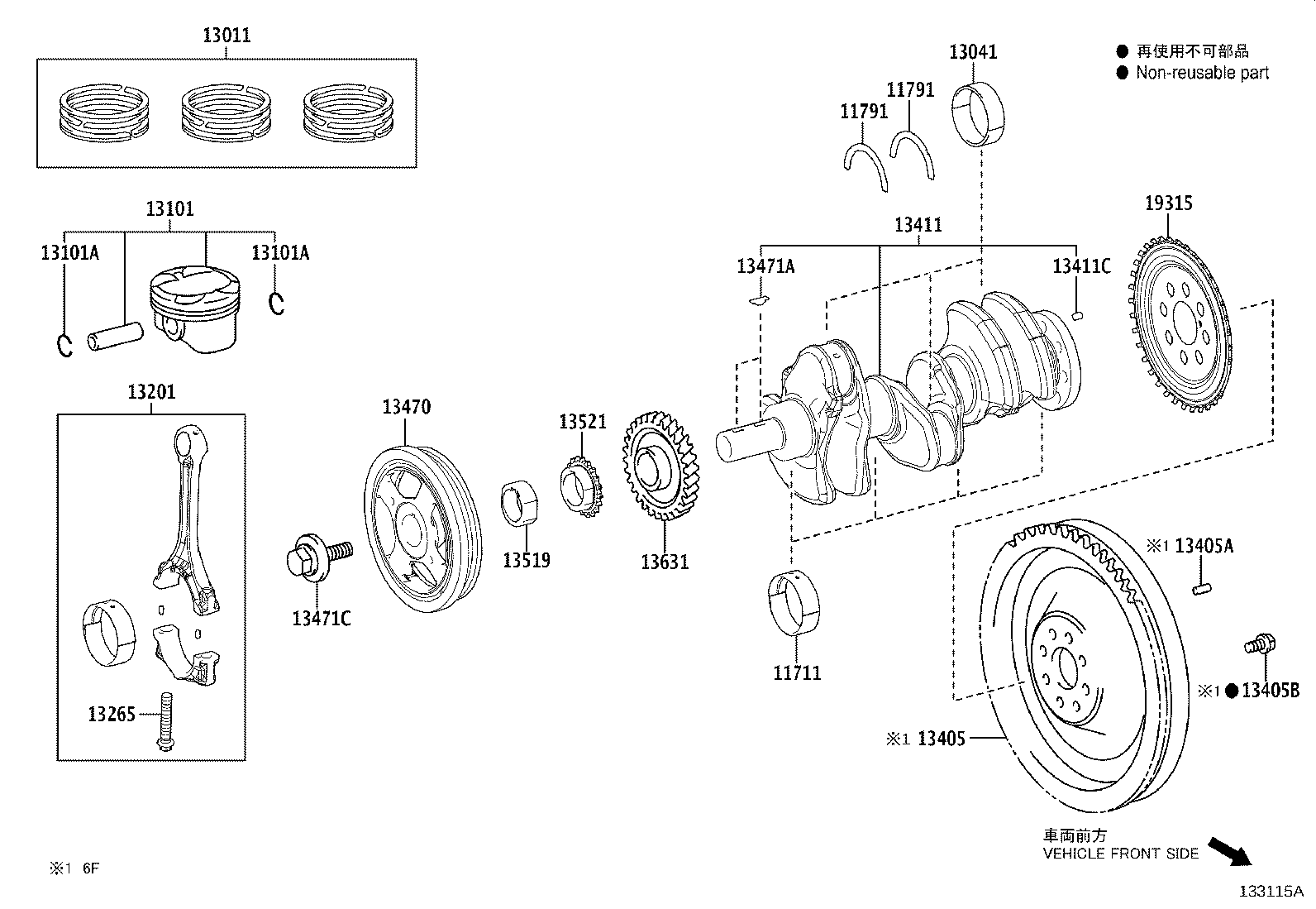 Exploded illustration 133115A