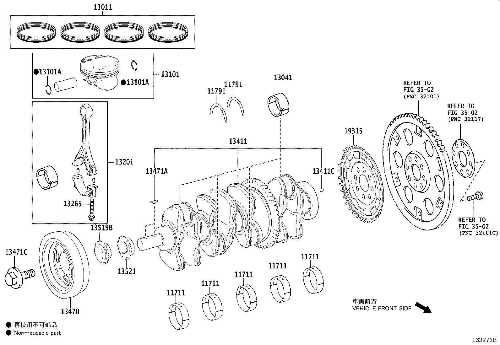 Exploded illustration 133271E