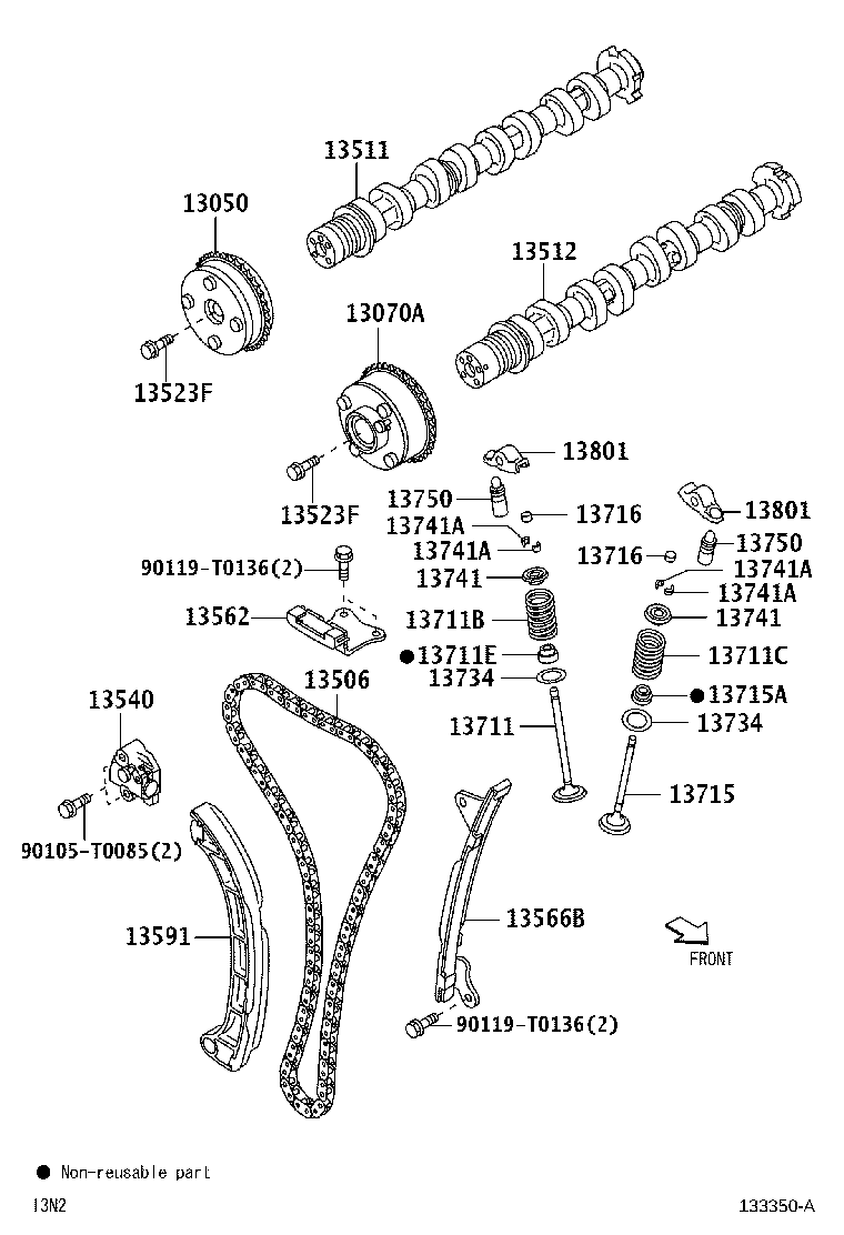 Exploded illustration 133350A