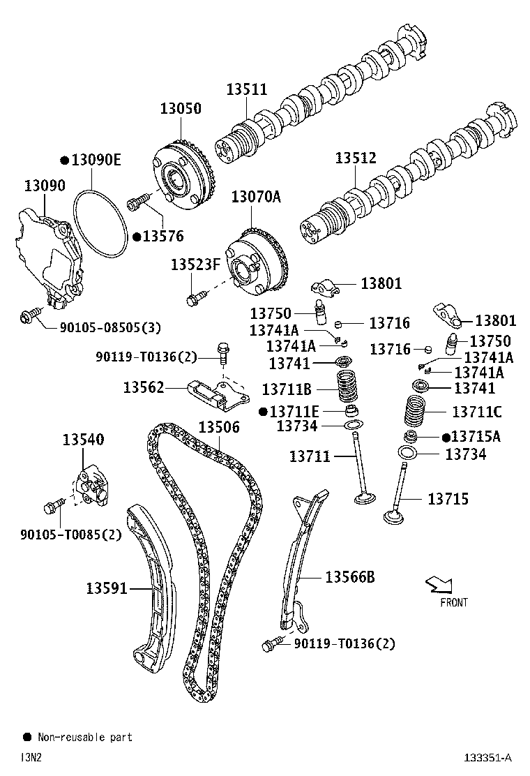 Exploded illustration 133351A