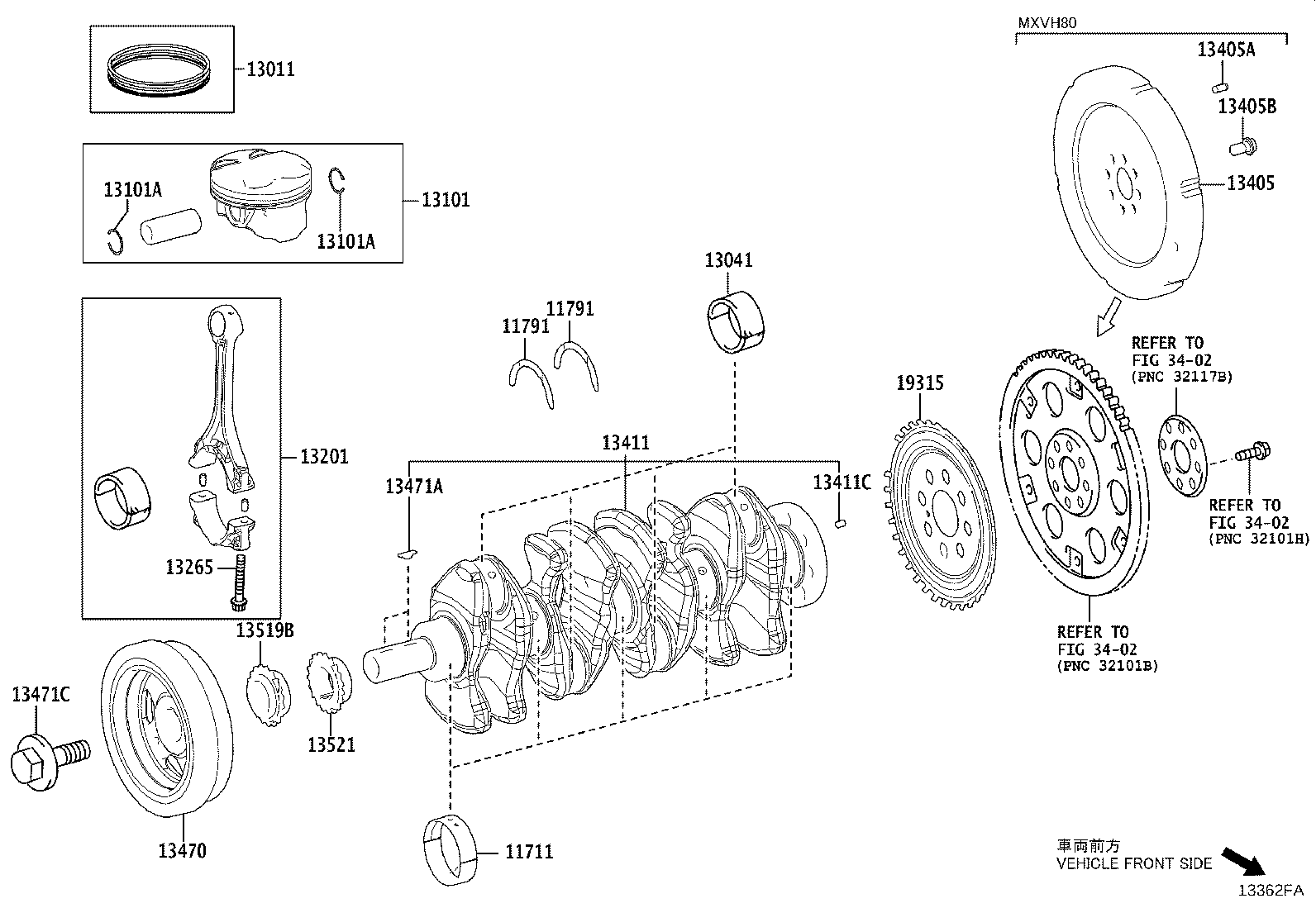 Exploded illustration 13362FA