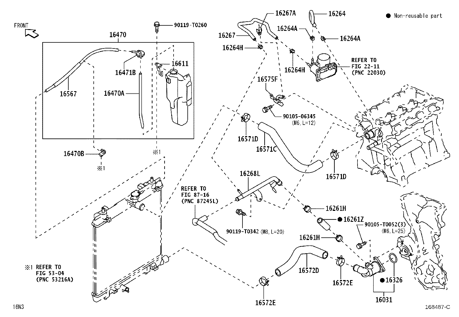 Exploded illustration 168487C
