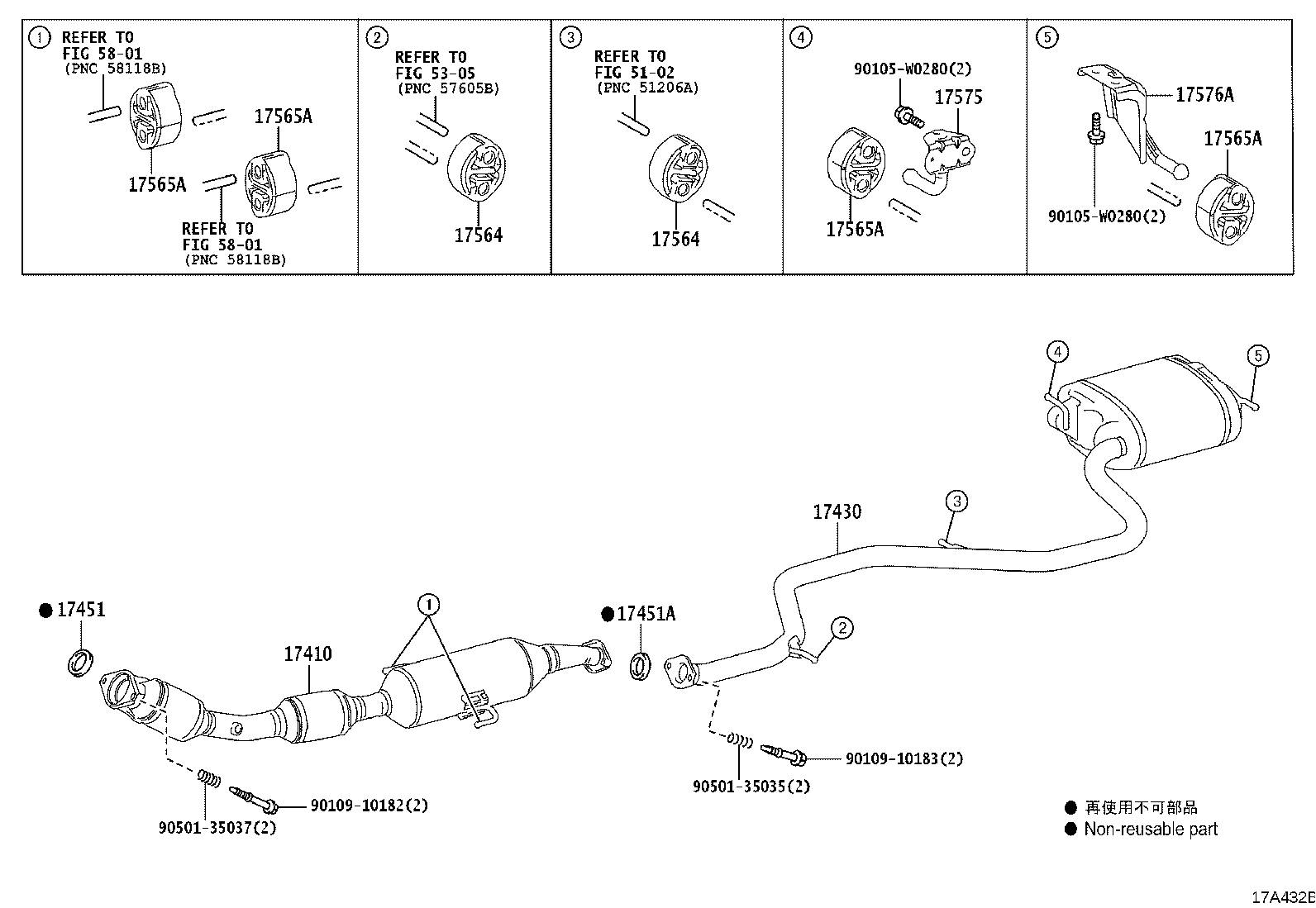 Exploded illustration 17A432B