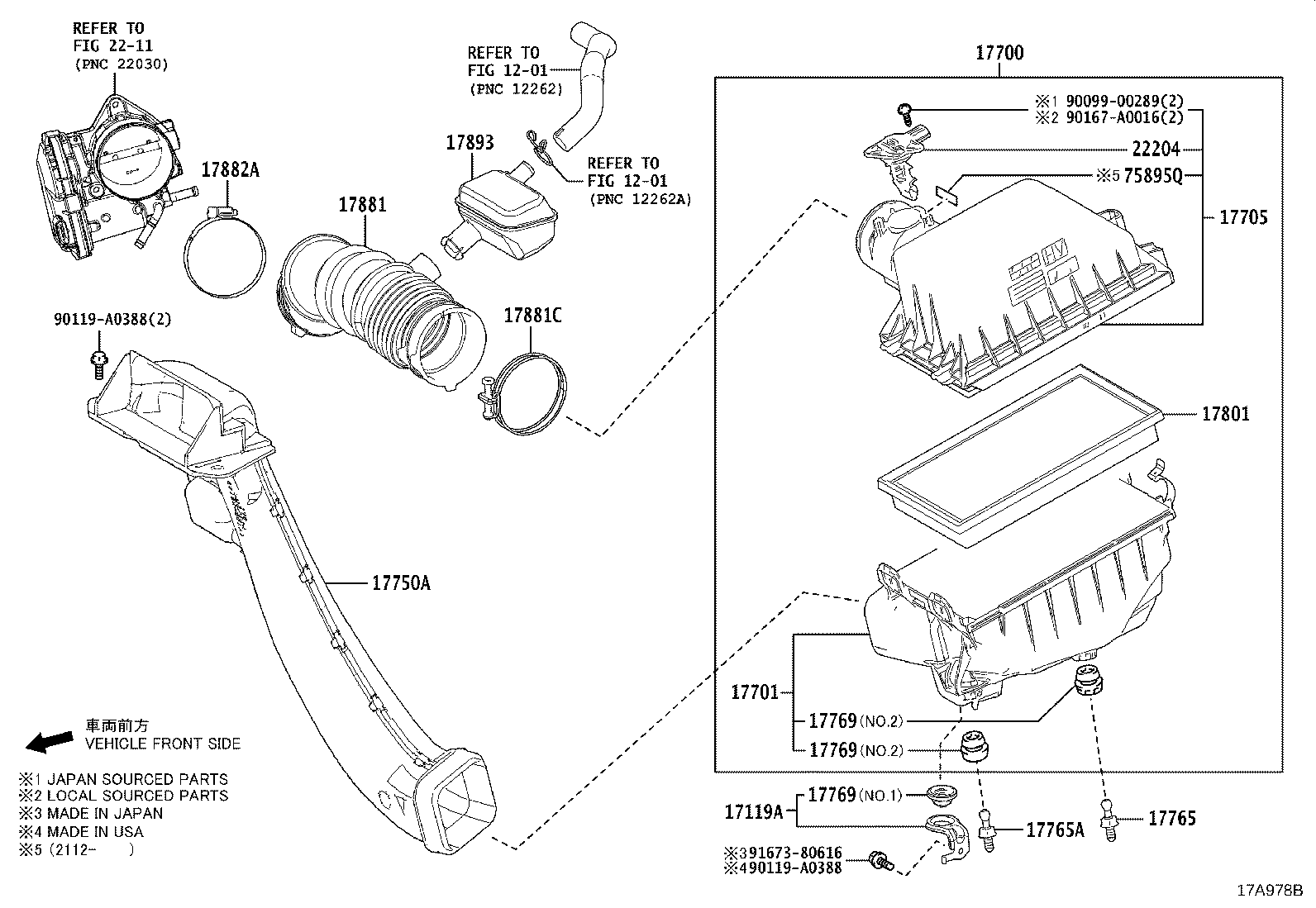 Exploded illustration 17A978B