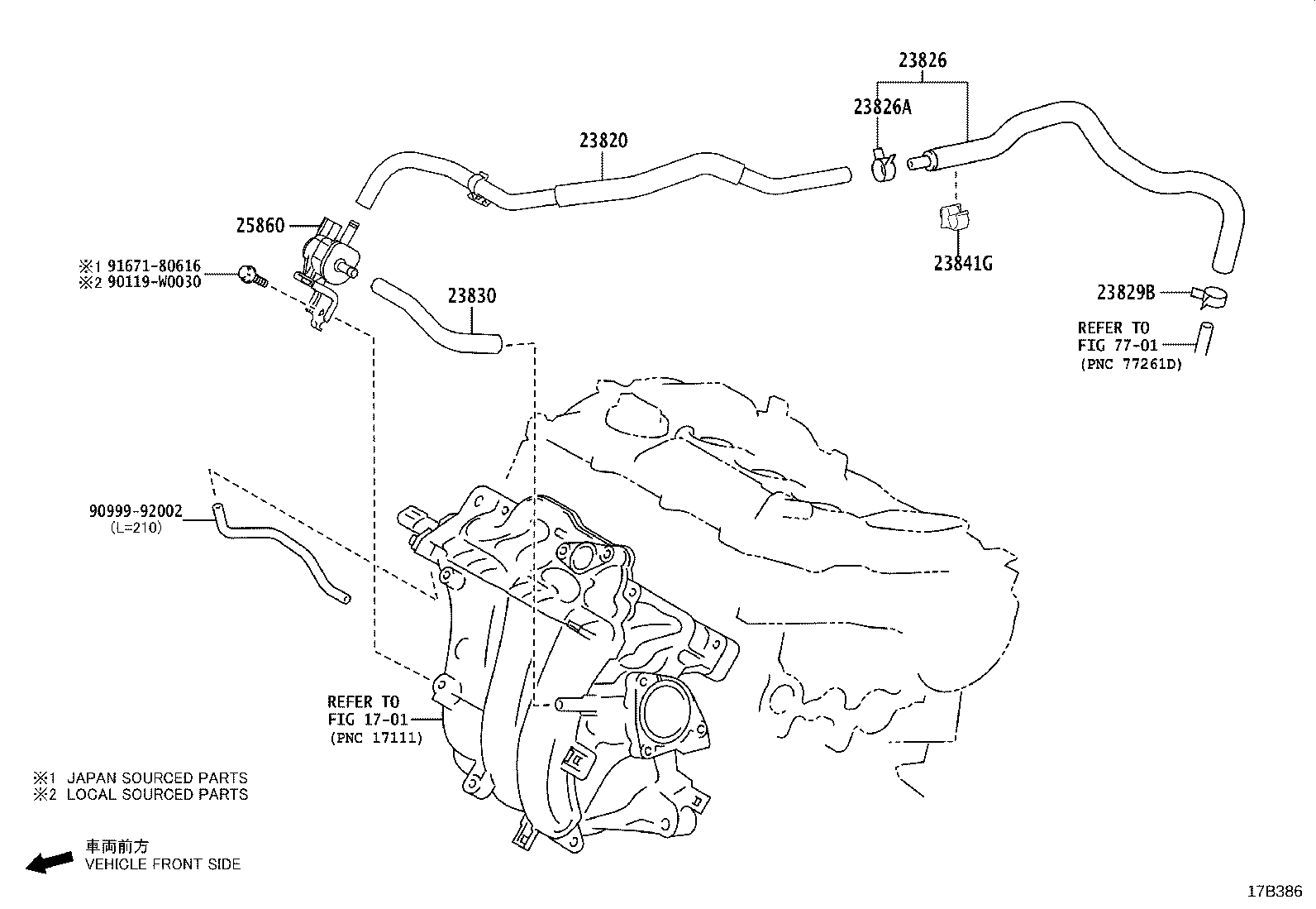 Exploded illustration 17B386