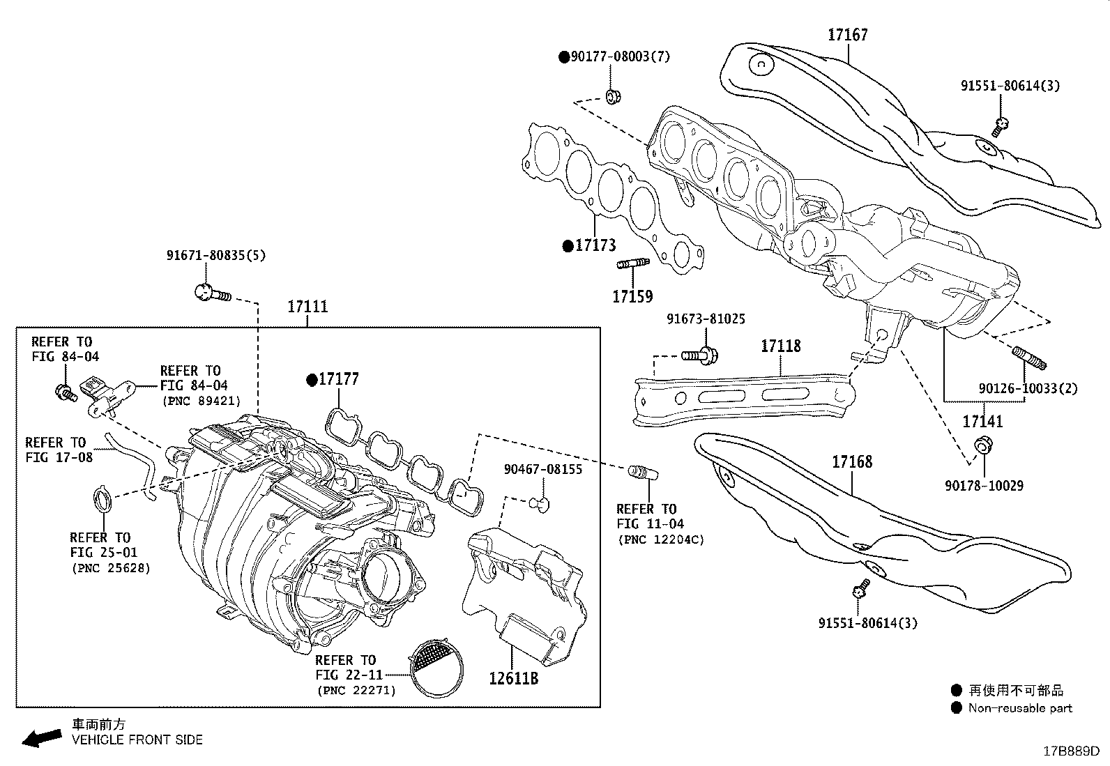 Exploded illustration 17B889D
