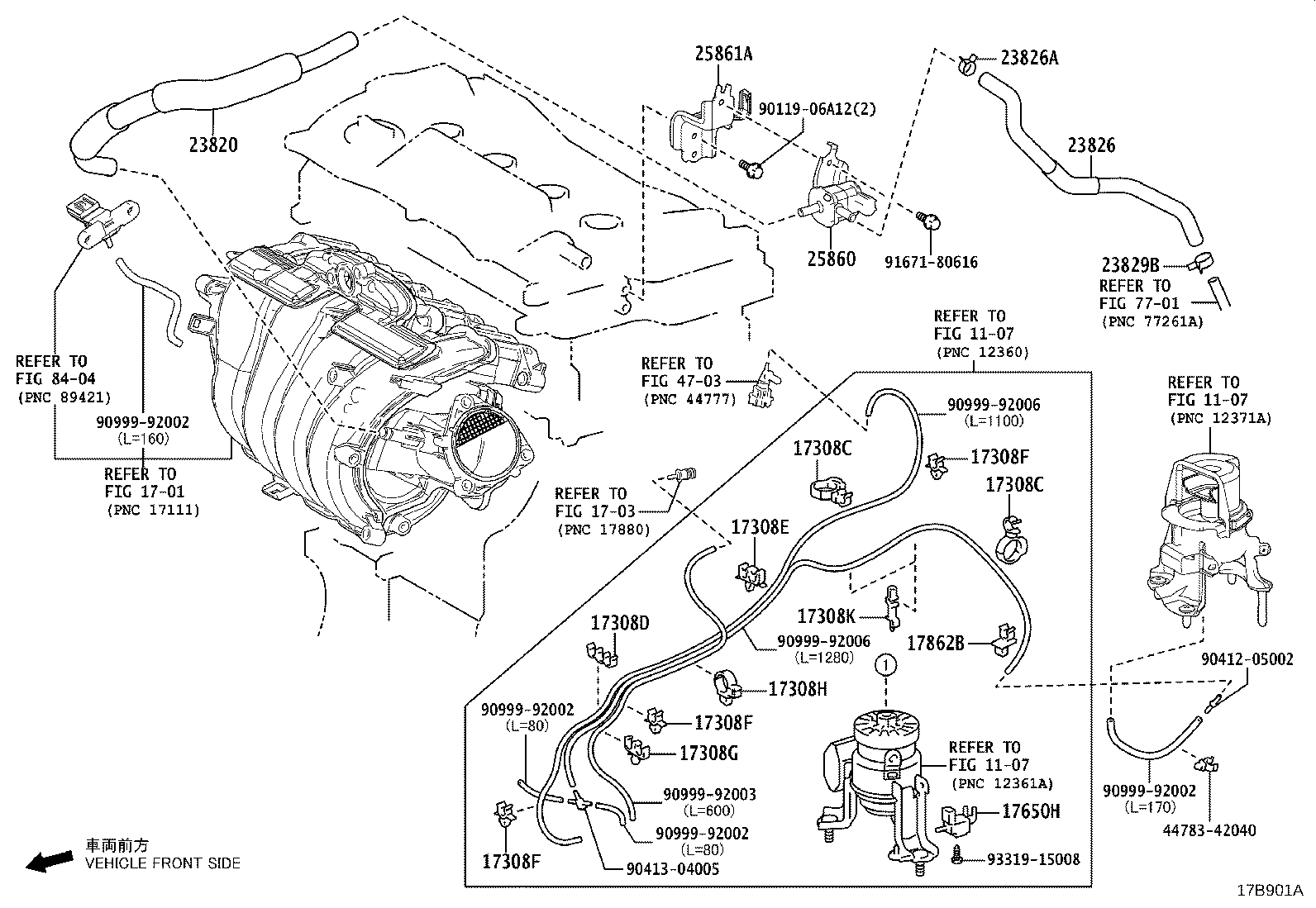 Exploded illustration 17B901A