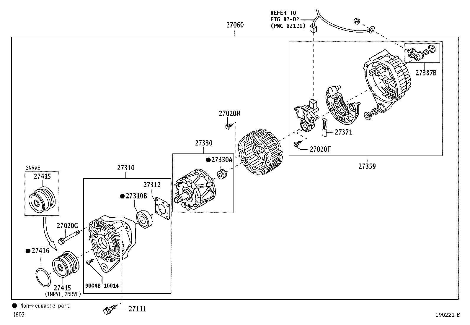 Exploded illustration 196221B