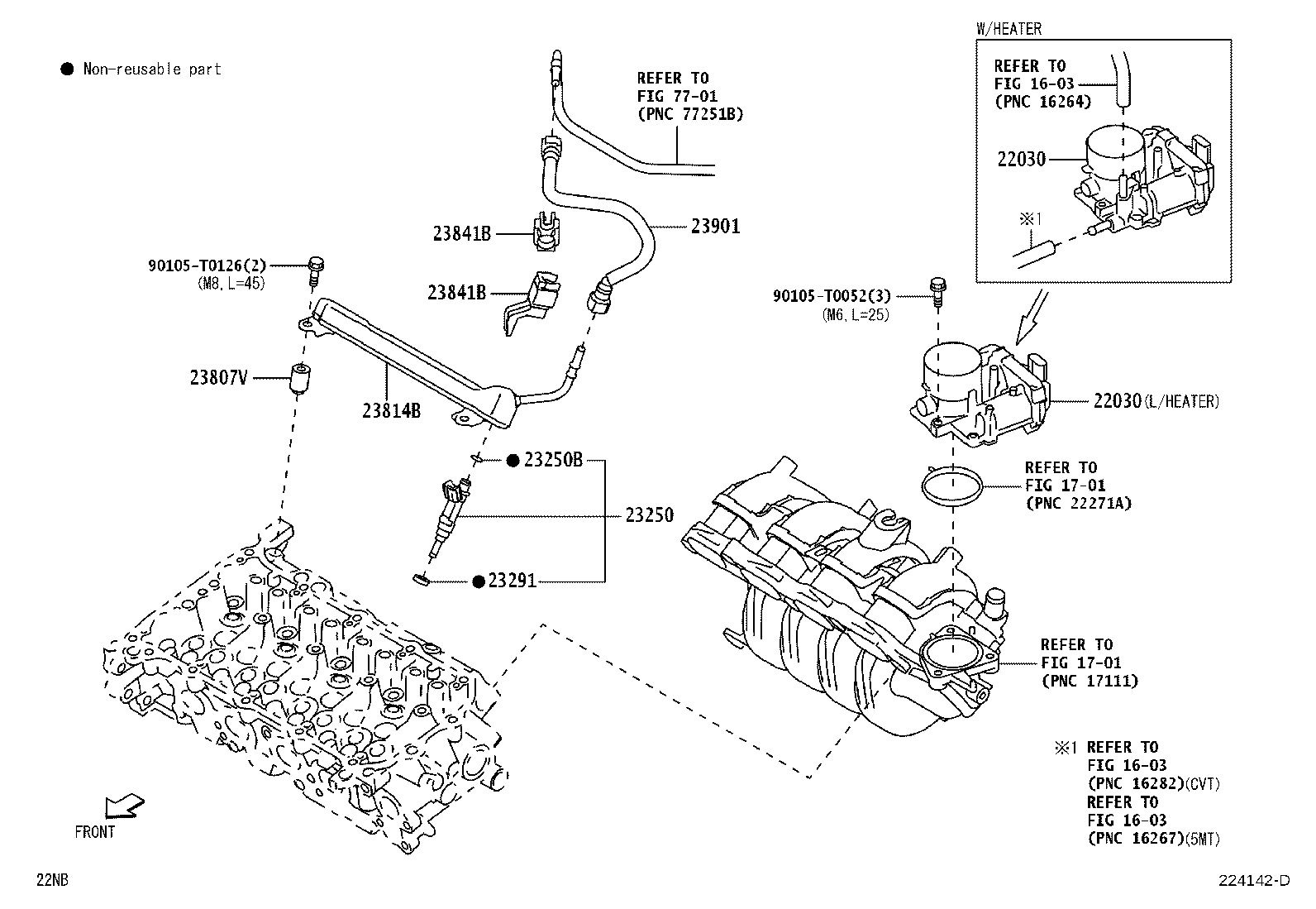Exploded illustration 224142D