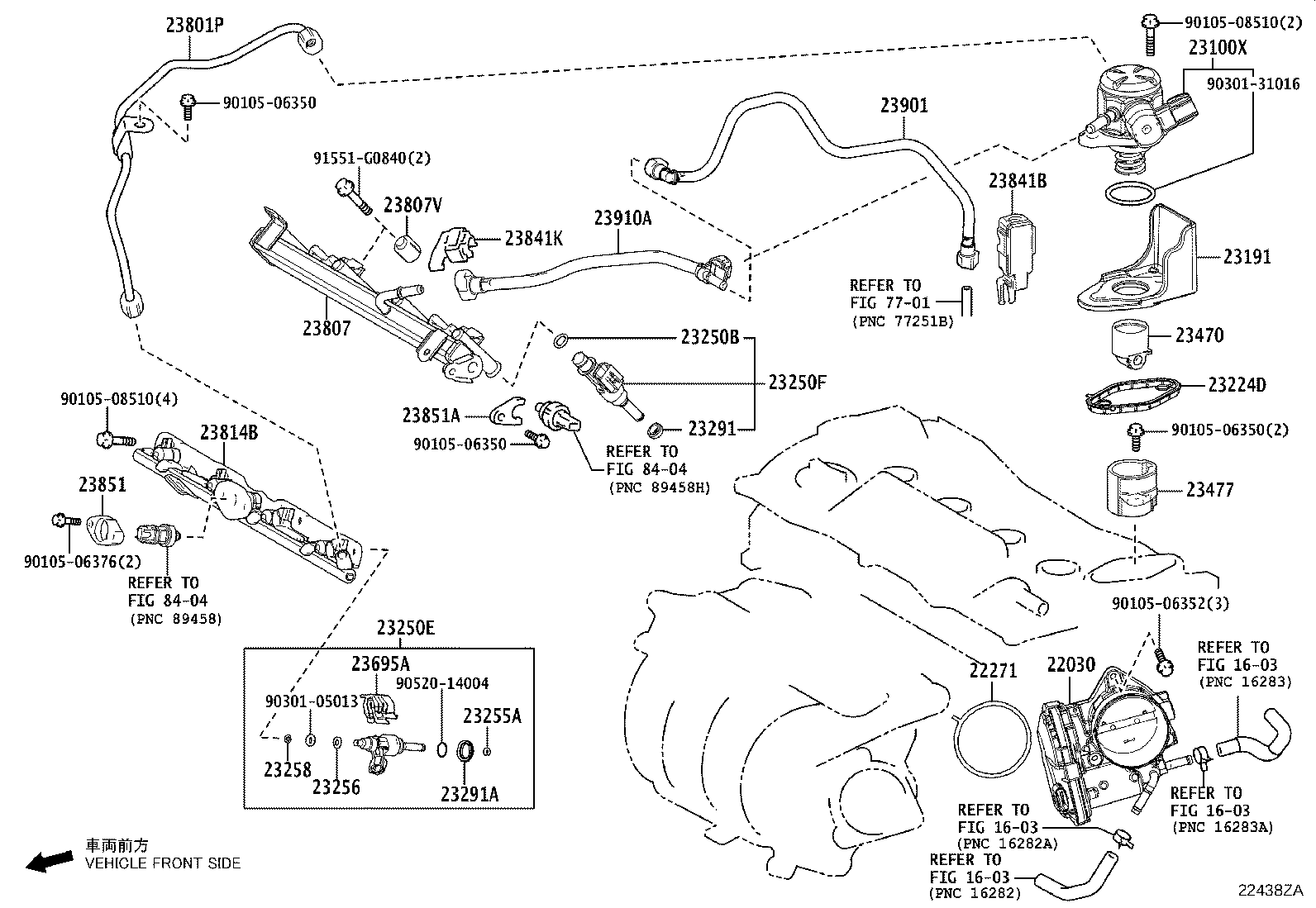 Exploded illustration 22438ZA