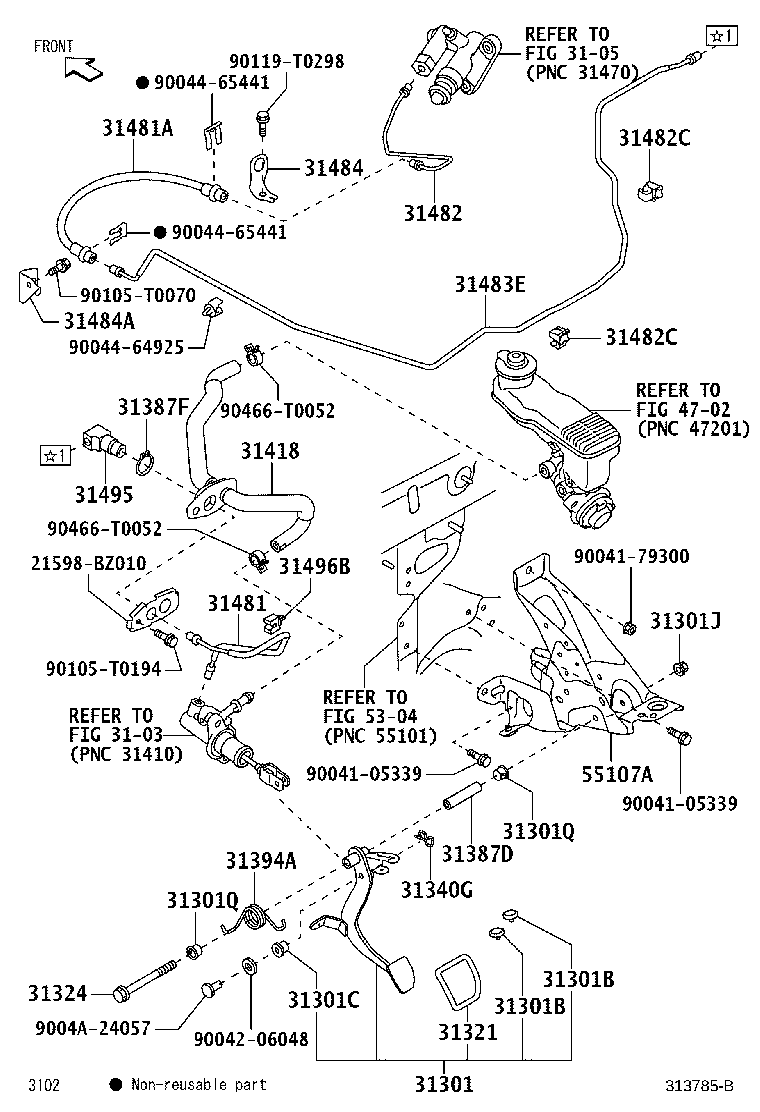 Exploded illustration 313785B