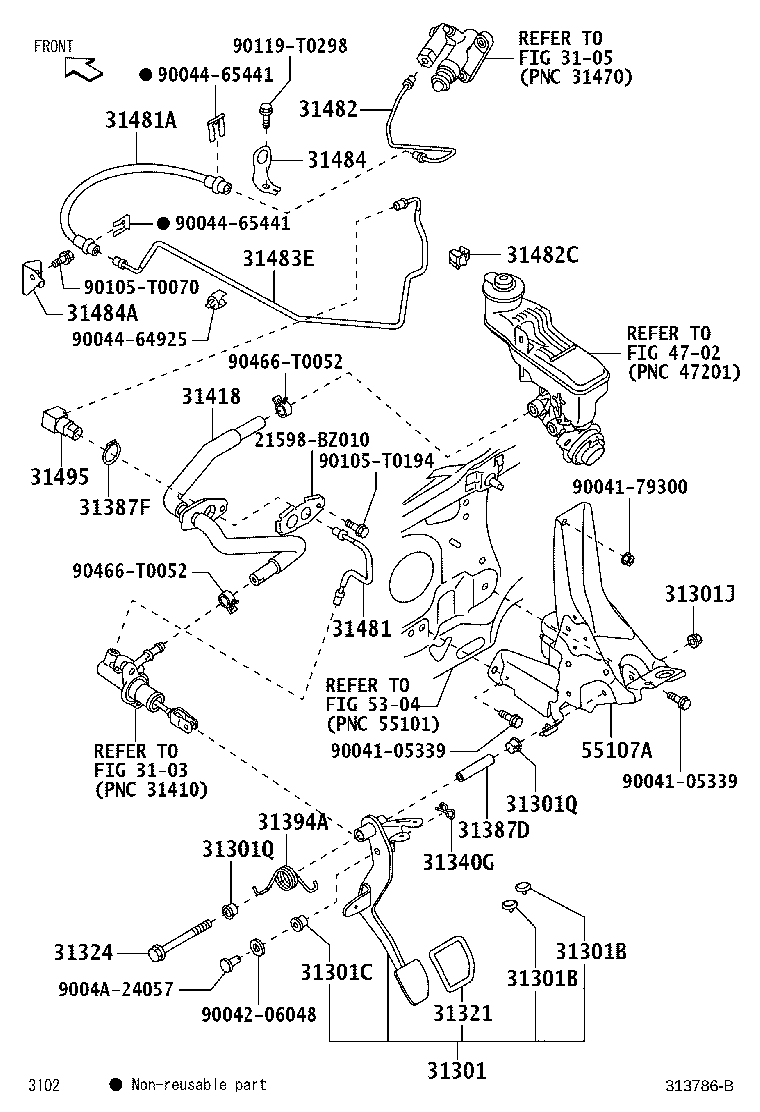 Exploded illustration 313786B