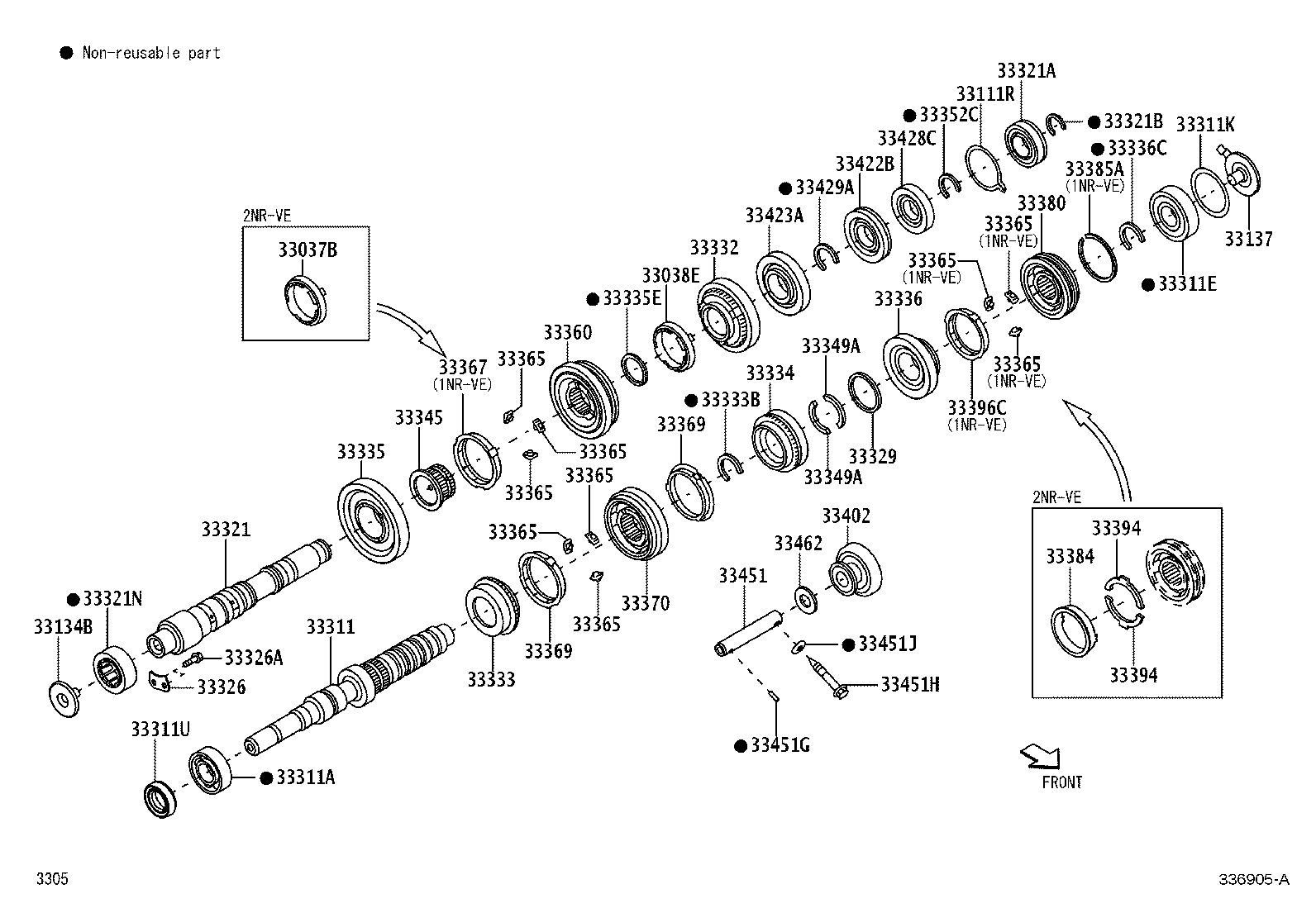 Exploded illustration 336905A
