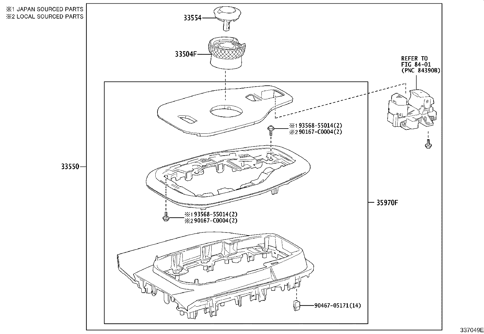 Exploded illustration 337049E