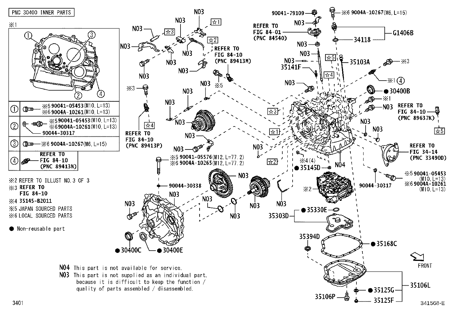 Exploded illustration 341568E