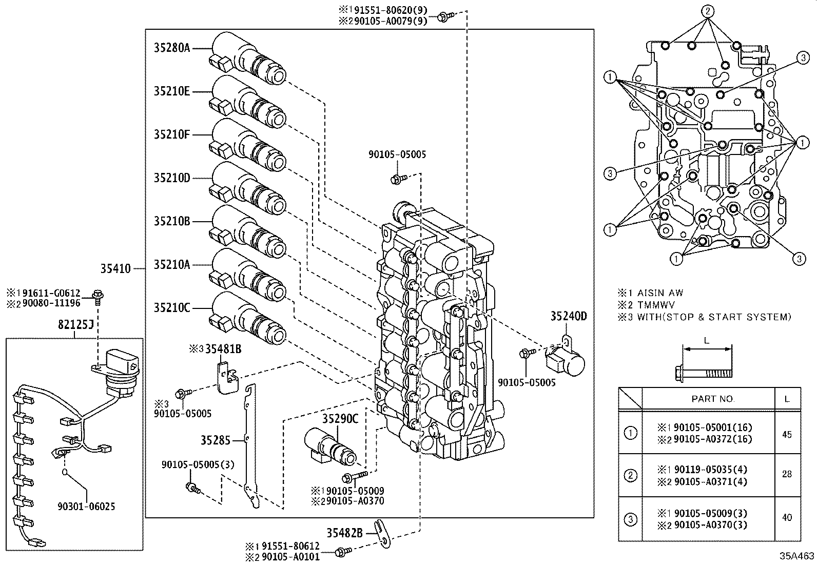 Exploded illustration 35A463