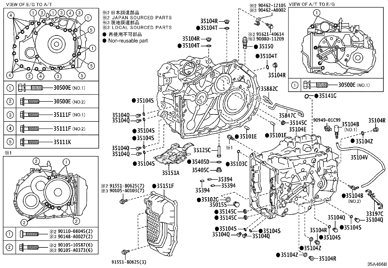 Exploded illustration 35A466B