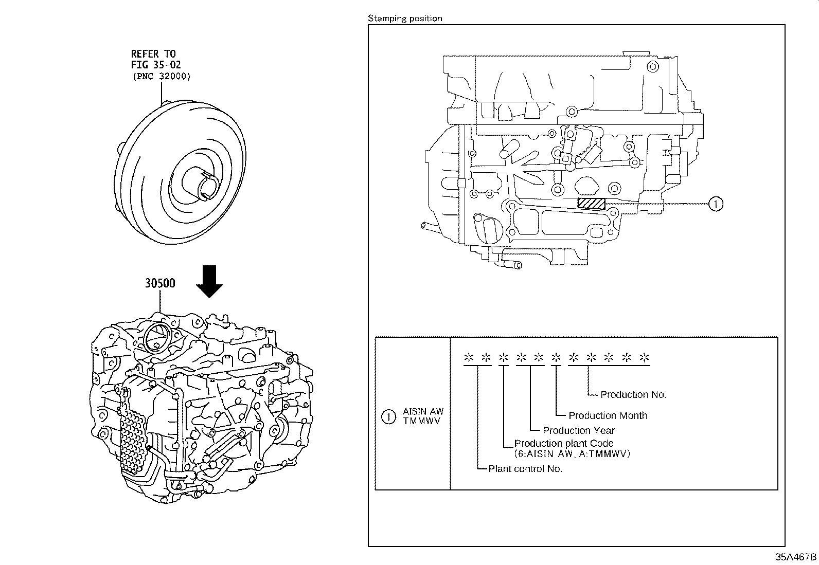 Exploded illustration 35A467B