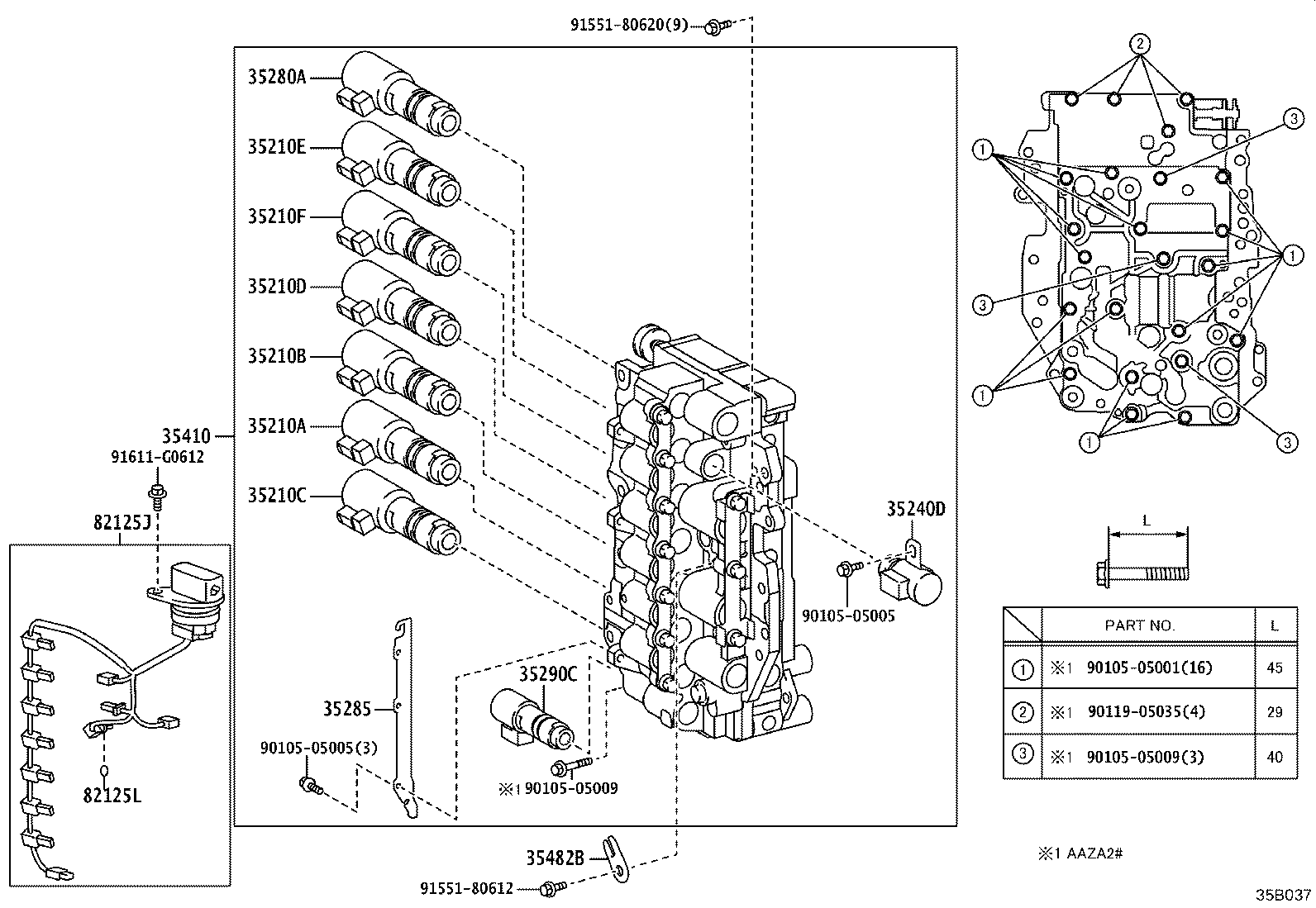 Exploded illustration 35B037