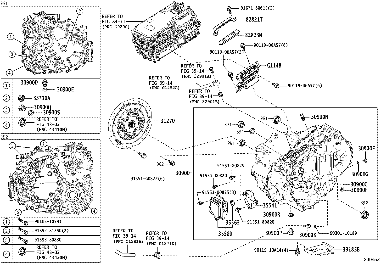Exploded illustration 39095Z