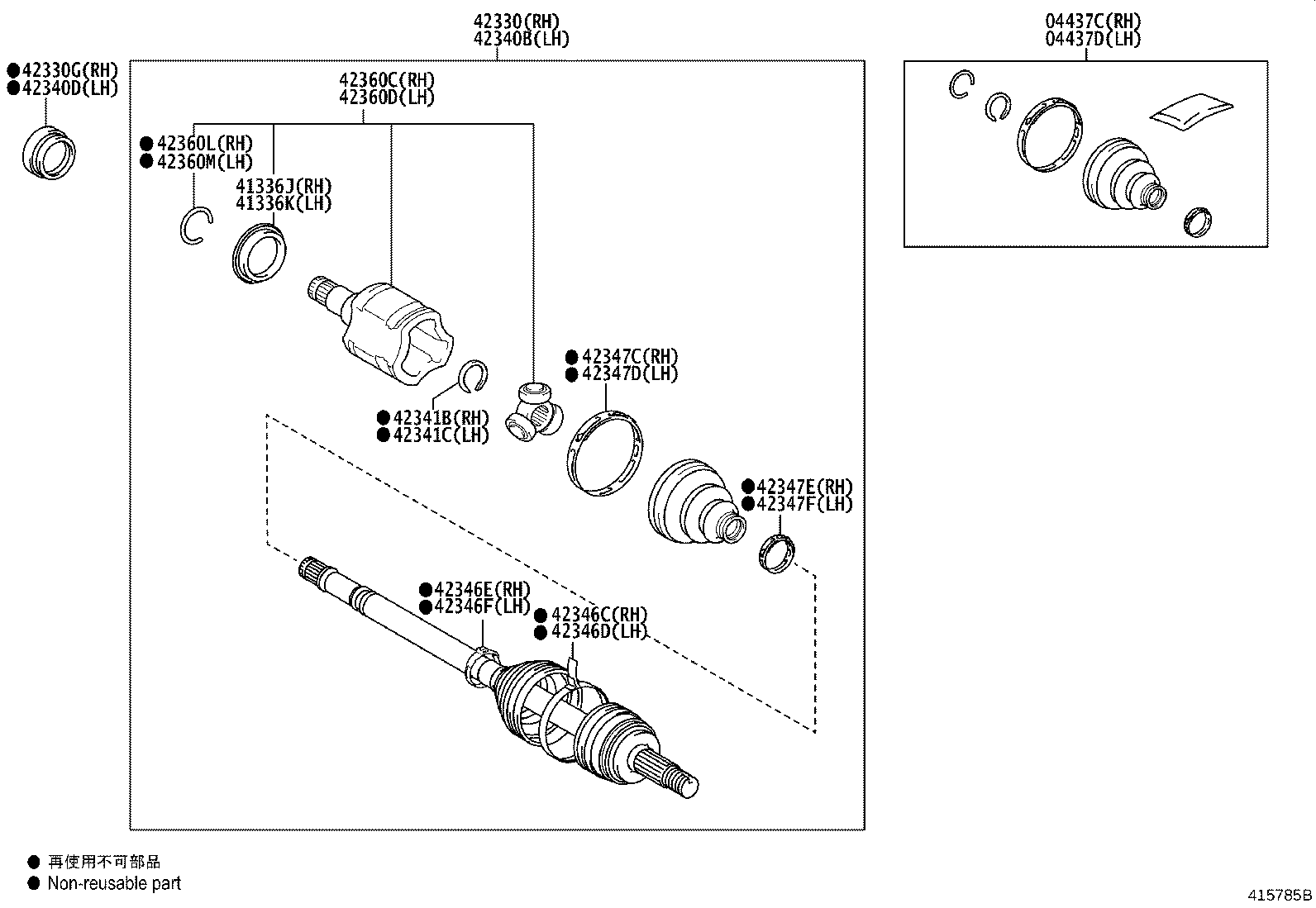 Exploded illustration 415785B