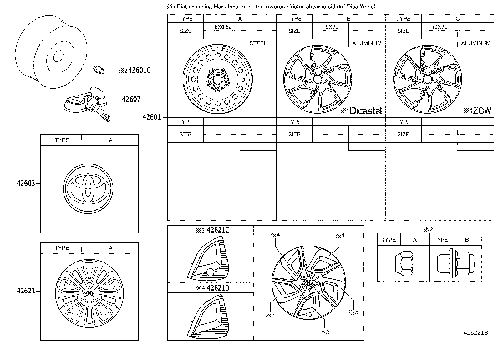 Exploded illustration 416221B