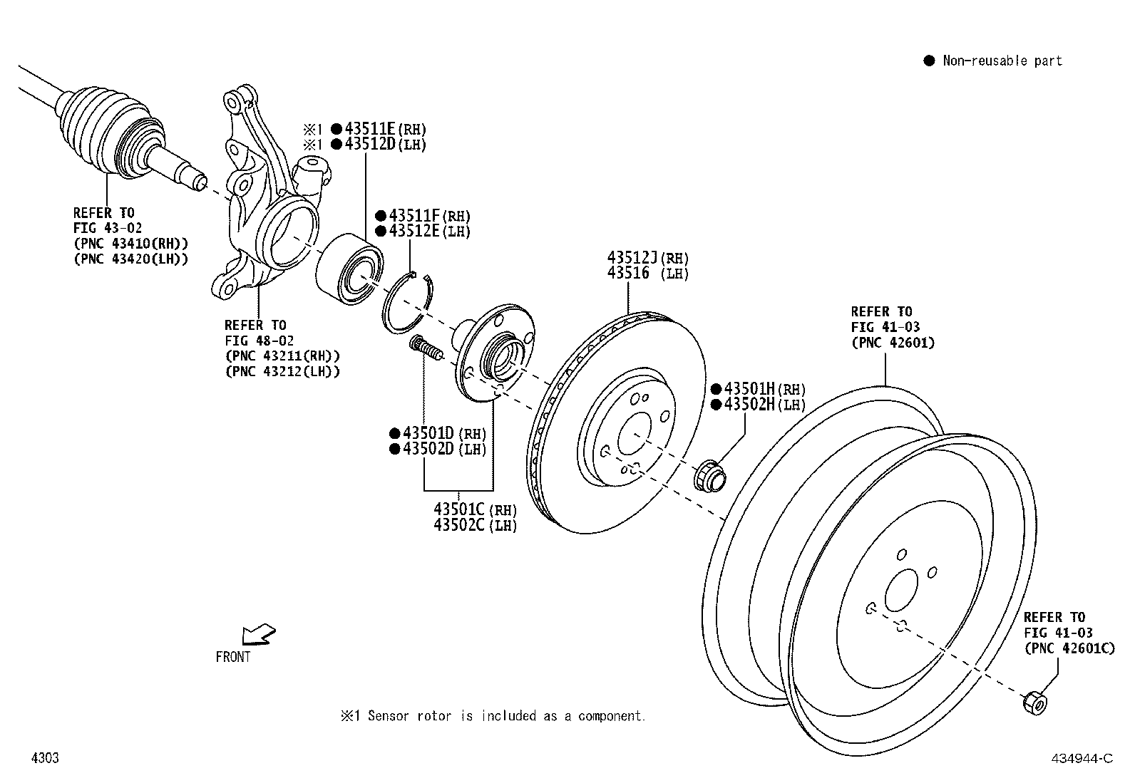 Exploded illustration 434944C