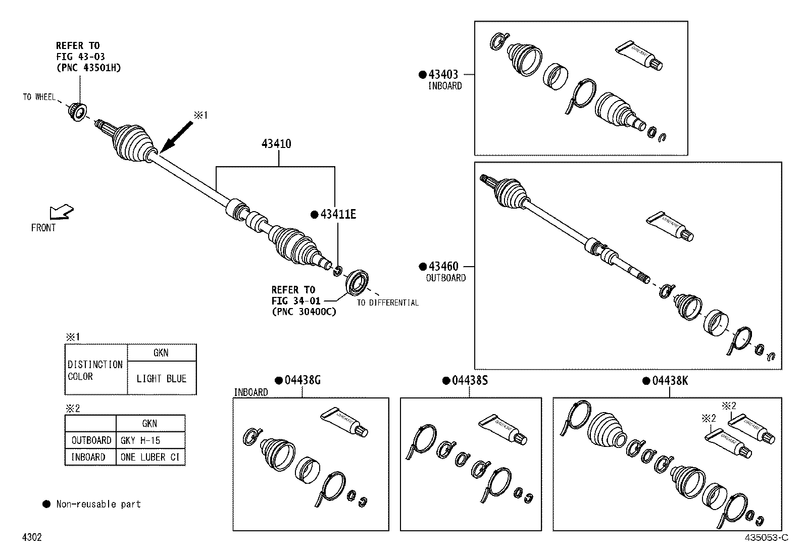 Exploded illustration 435053C