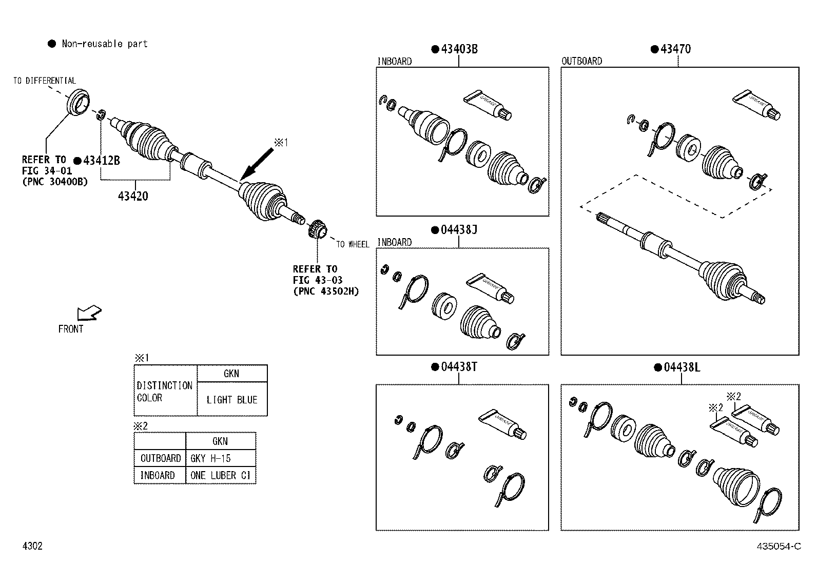 Exploded illustration 435054C